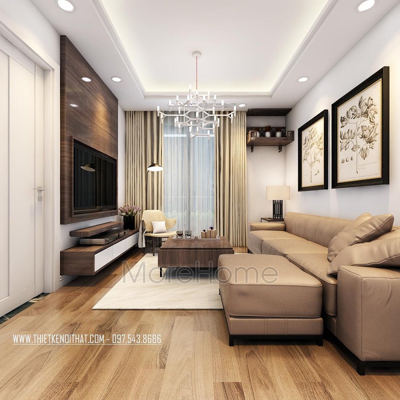 Với không gian căn hộ chung cư diện tích hạn thế thì mẫu bàn thờ treo tường gỗ tự nhiên là sự lựa chọn hợp lí cho gia chủ.