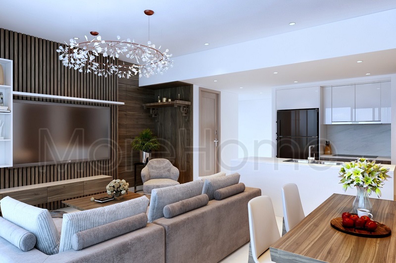 Mẫu bàn thờ chung cư treo tường gỗ tự nhiên được nhiều khách khách yêu thích đặt mua