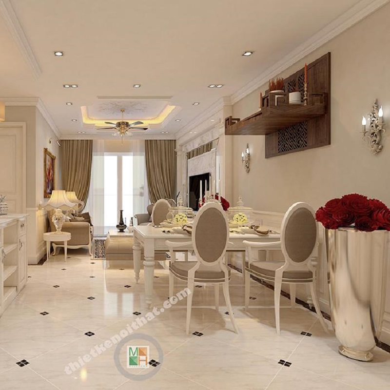 Mẫu bàn thờ đẹp cao cấp với hoa văn mang đậm nét hoa văn truyền thống