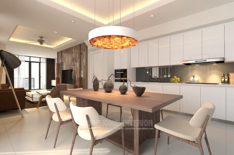 Mẫu thiết kế tủ bếp chung cư nhỏ hiện đại, sang trọng và đầy ấn tượng Tủ bếp hiện đại