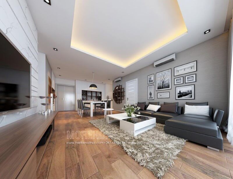 Bàn trà MH-HD029 gỗ công nghiệp trang trí phòng khách chung cư cá tính