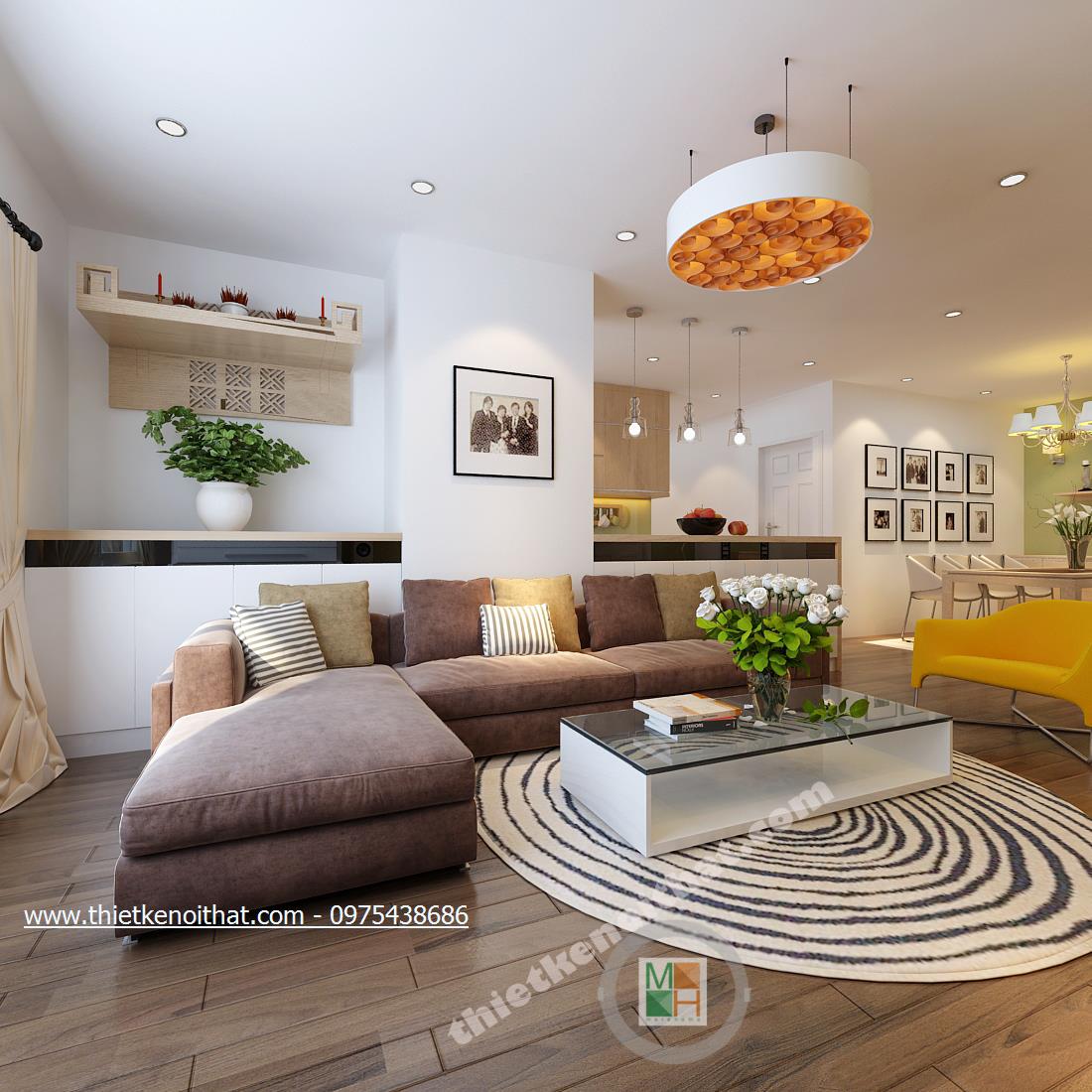 Bàn thờ treo tường căn hộ Vinhomes